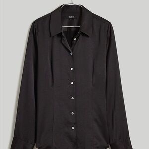 Madewell Black Button Down Shirt